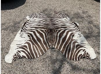 William Sonoma Home Zebra Print Cowhide Rug