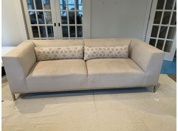 Modern Sofa With Chrome Legs