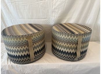 Pair Of Missoni Home Ottomans