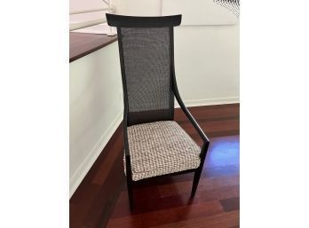 1950s High Back Caned Chair
