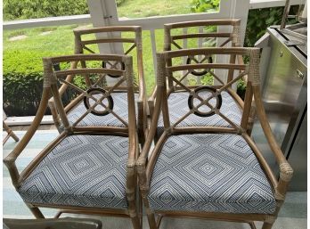 Set Of 4 Blonde Maguire Target Back Chairs