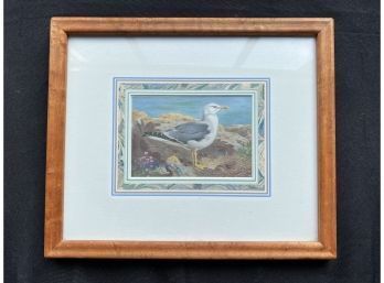 Colored Lithograph Framed And Matted