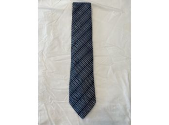 Blue Silk Herms Tie