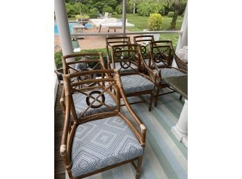 Set Of 6 Maguire Target Back Chairs