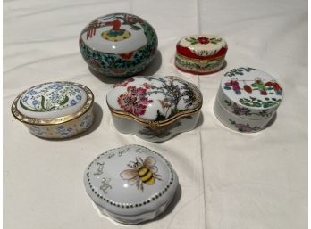 Lot Of 6 Trinket Boxes