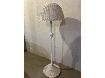 Outdoor Wicker Floor Lamp