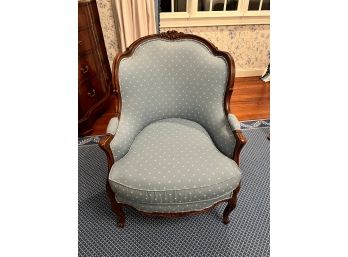 Upholstered Antique Walnut Armchair