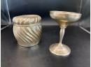 Sterling Box And Footed Cup
