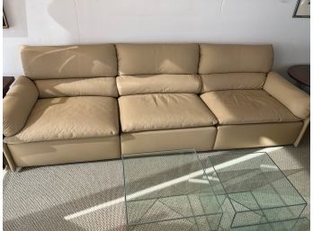 Saporiti Italia Queening Leather Large Sofa