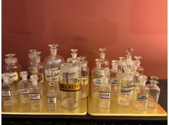 23 Antique Apothecary Medicine Bottles