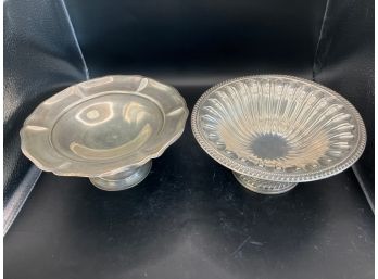 Two Footed Silver Bowls