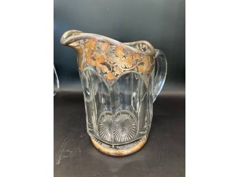 Silver Overlay Pitcher & Letter Opener