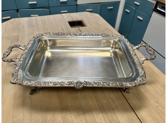 Footed Silver Plated Tray