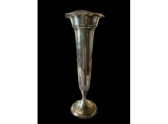 Sterling  Silver Large Vase With Weighted Base