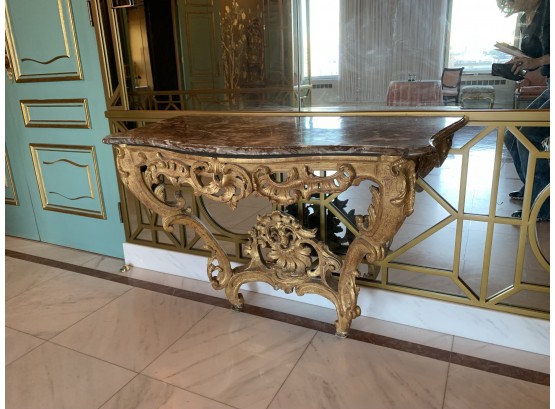 Louis XV Style Marble Console