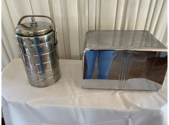 Vintage Bread Box And Cooler