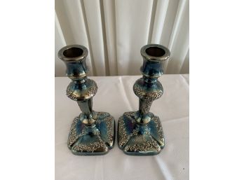 Reed Barton Silver Plated Candlesticks