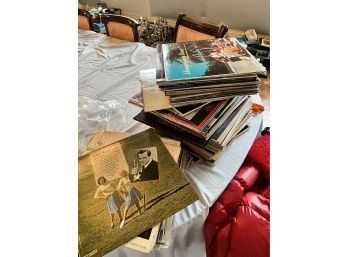 Large Collection Of Records As Pictured