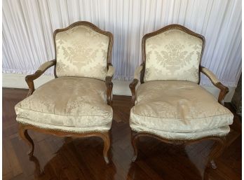 Pair Of Louis XV French Arm Chairs