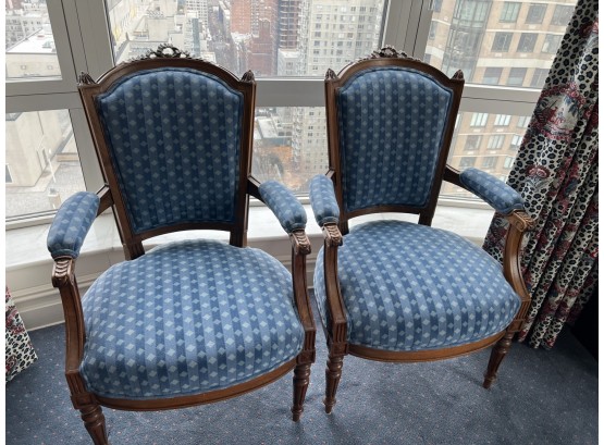 Pair Of Blue Chairs