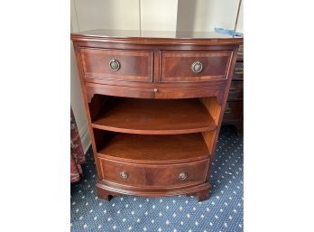 Scully And Scully Mahogany Bowfront Bedside Table
