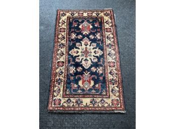 Red Blue Gold Wool Rug
