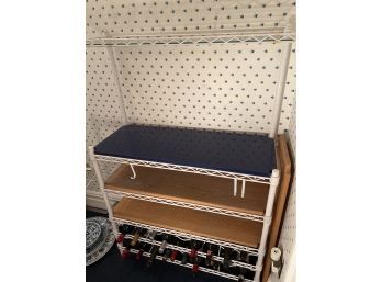Kitchen/pantry Shelf With Wine Rack