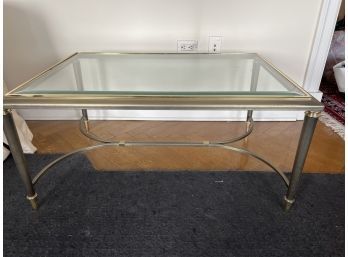 Design Institute Of America Metal And Glass Coffee Table