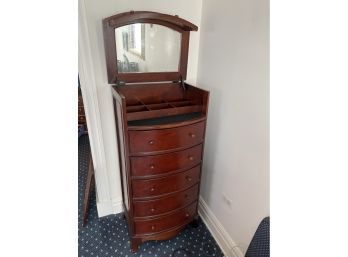 Chest Of Drawers With Jewelry Storage And Mirror