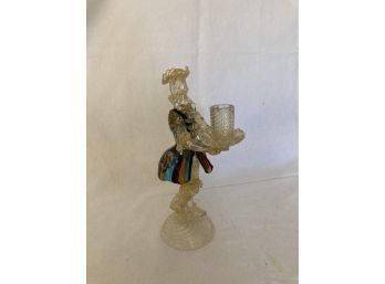 Antique Murano Glass Candleholder