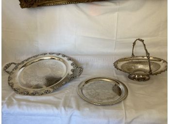 Three Silverplate Serving Pieces