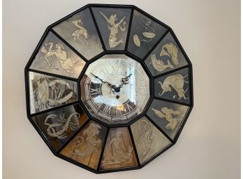 Midcentury Italian Zodiac Clock