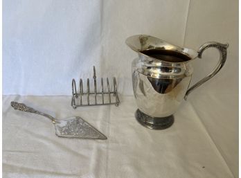 Trio Of Silver Plated Items