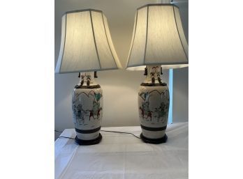 Pair Of Japanese Table Lamps