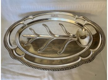 Monogrammed  Gorham Silver Plated Meat Tray