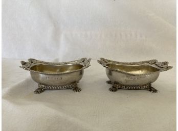 Pair Of Marked Sterling Silver Bowls - Purchased At Asprey