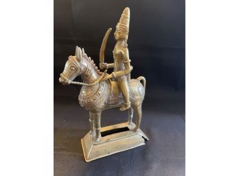 Bronze Virabhadra On Horse