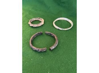 Three Ancient Roman Glass Bracelets