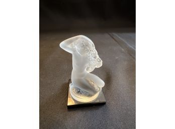 Lalique France Crystal Girl Figure