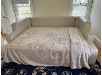 Art Deco Queen Leather Daybed