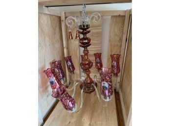 Ottoman Chandelier Red With Gilding