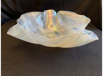 Joyce DOIRON Iridescent Glass Freeform Bowl