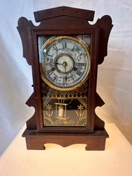 New Haven Clock Co Wooden Clock