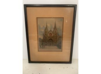 Antique Hand Colored Lithograph