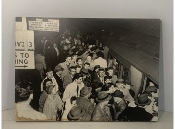 Large Vintage Manhattan Subway Photo Very Cool