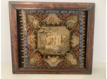 Antique Needlepoint With Bead Work