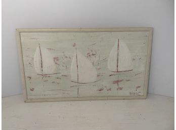 Sailboats On Board Signed