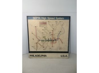 Philadelphia Railroad Map Wall Art