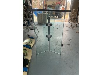 Mid Century Glass Entry Table