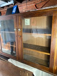 Lot 4 - Vintage Oak Book Cabinet 48'L X 10'W X 32'H